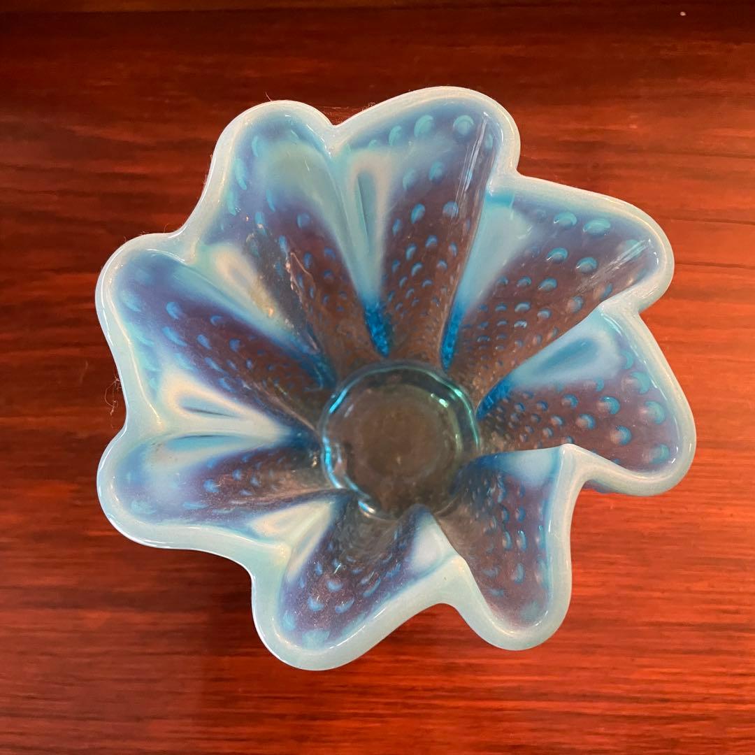 貴重！オールドフェントン fenton アートガラス花瓶 アンティーク アメリカ