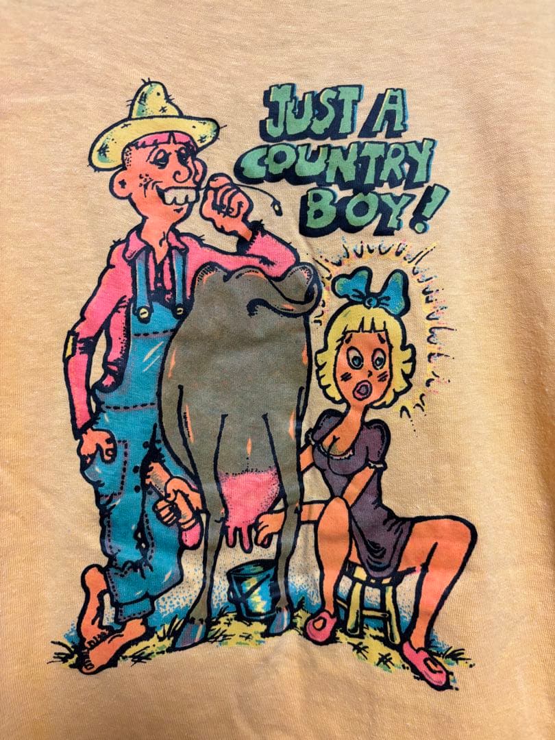 イエロー 古着 エロTシャツ