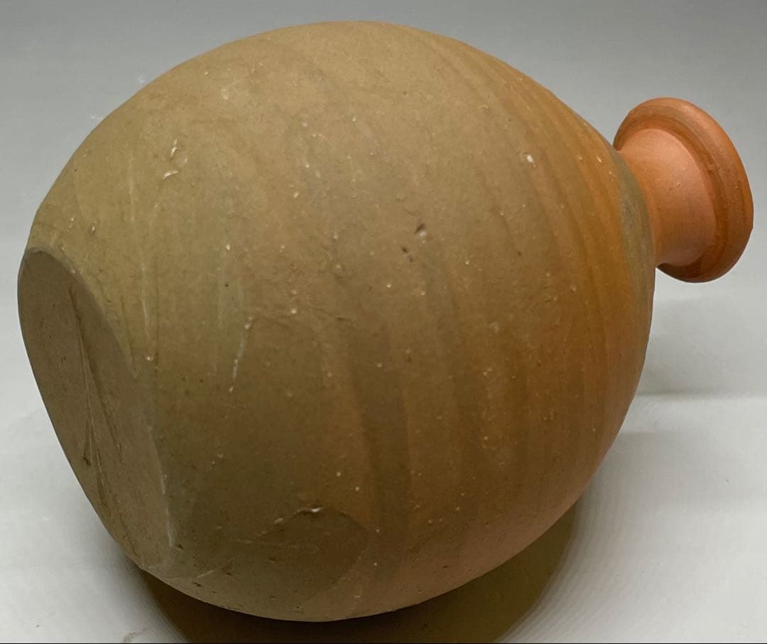 人間国宝　藤原雄　備前徳利　備前焼　共箱　共布　栞　新聞記事　d79