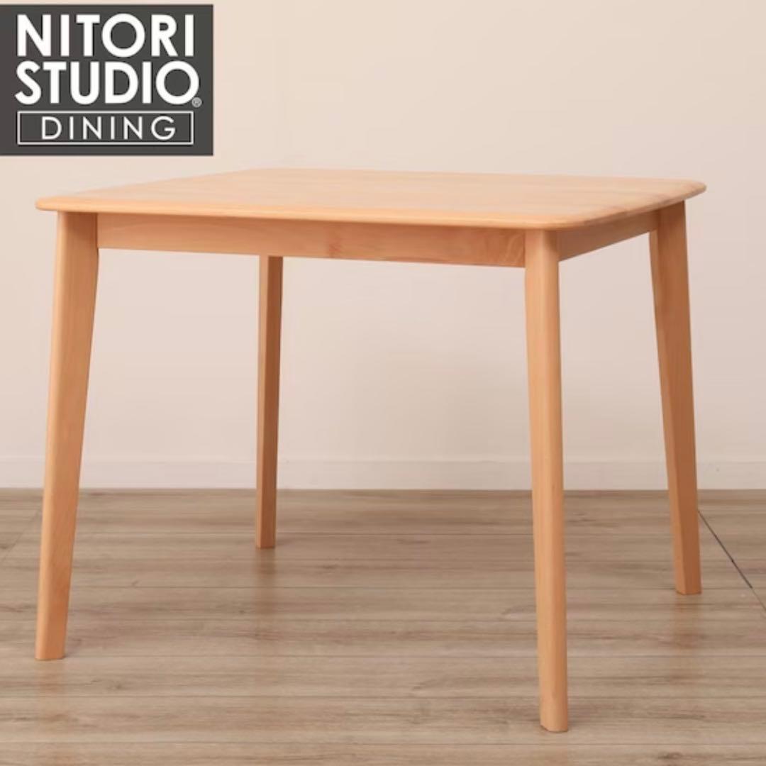 ニトリ ダイニングテーブル Nコレクション T-01 90 NA ナチュラル
