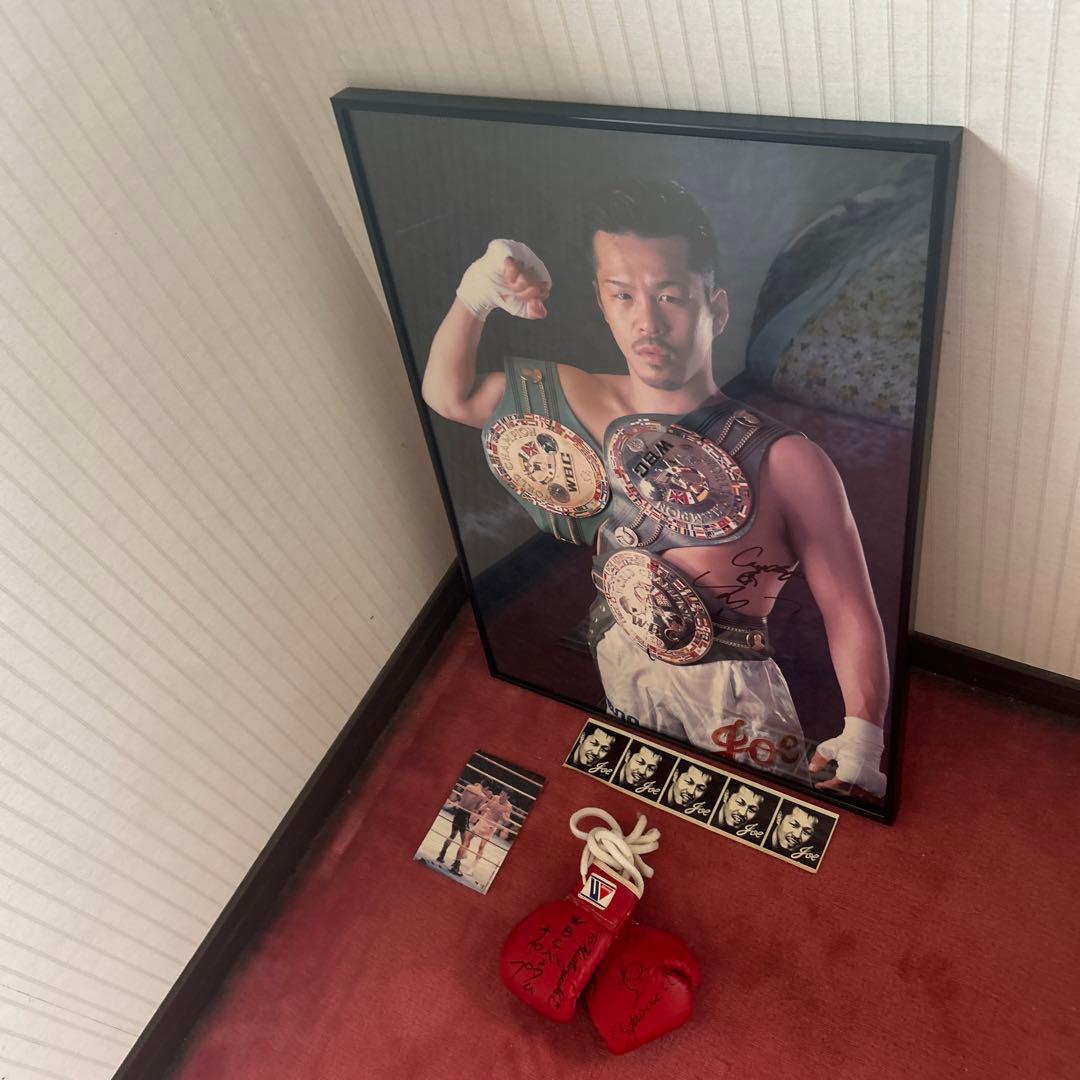 辰吉丈一郎　サイン入り　ポスター　グローブ