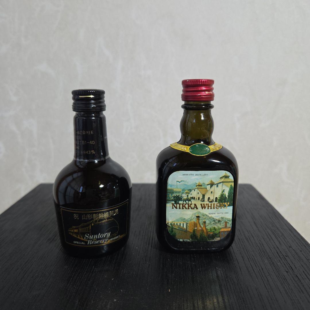 山形新幹線開業記念ラベル　宮城峡竣工記念ラベル　ウイスキー50ml