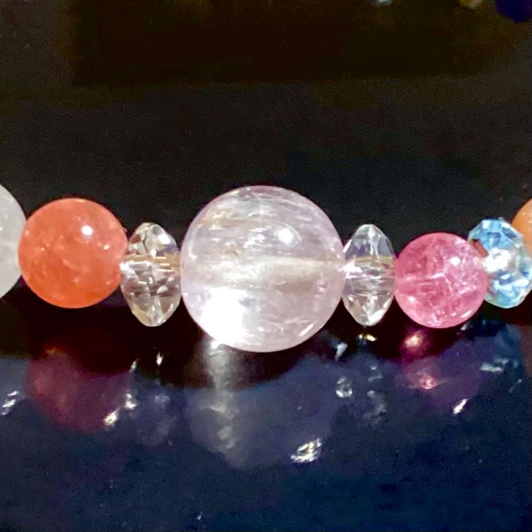 天然石★ブレスレット ストロベリークォーツ ♪ 359