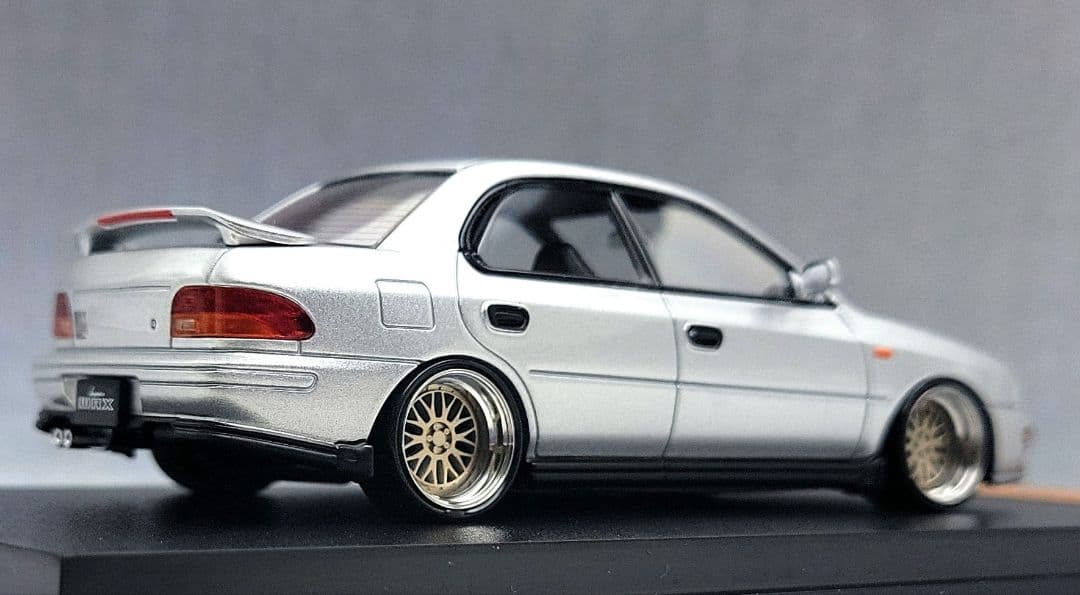 1/43　スバル　インプレッサ改　WRX　BBS-LM　アルミ製　深リム