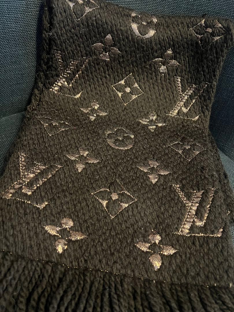 LOUIS VUITTON ブラウン マフラー　サンシャイン