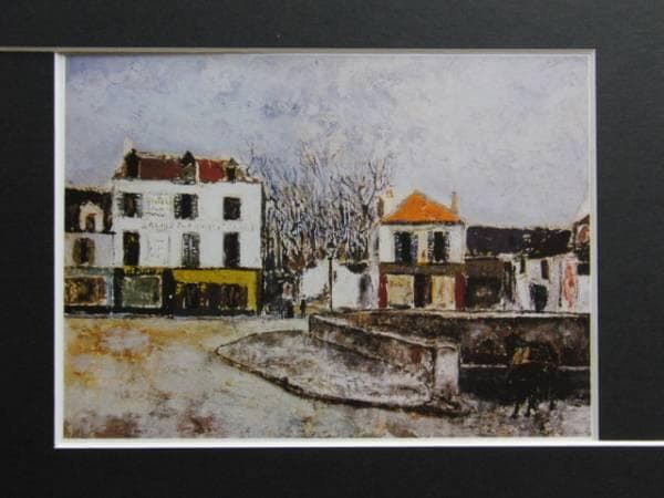 Maurice Utrillo、LA PLACE、海外版超希少レゾネ、新品額付