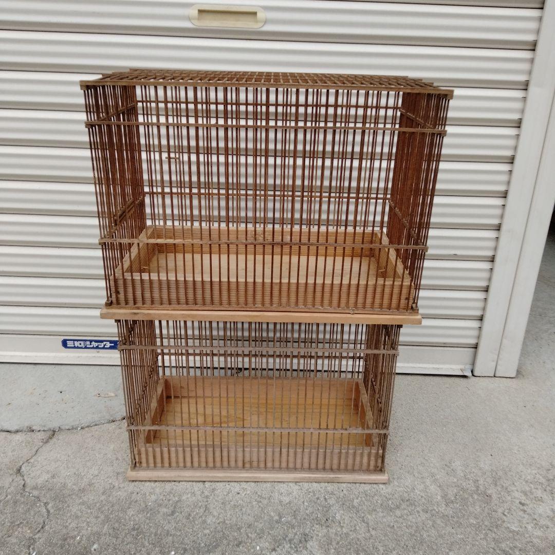 引き取り限定　メジロかごセット 大中小 付属品付き