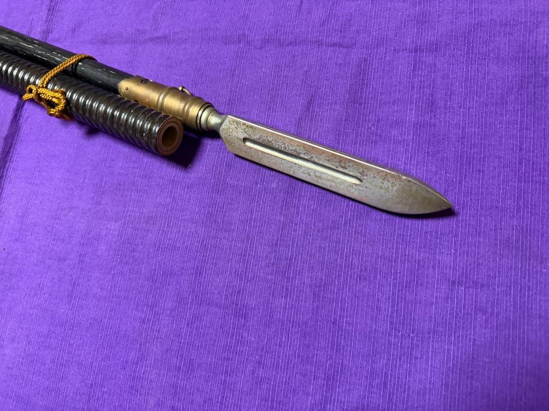 素槍　模造槍　居合刀　202センチ（日本刀装具小柄小刀笄拵目貫鐔鍔薙刀長巻十手