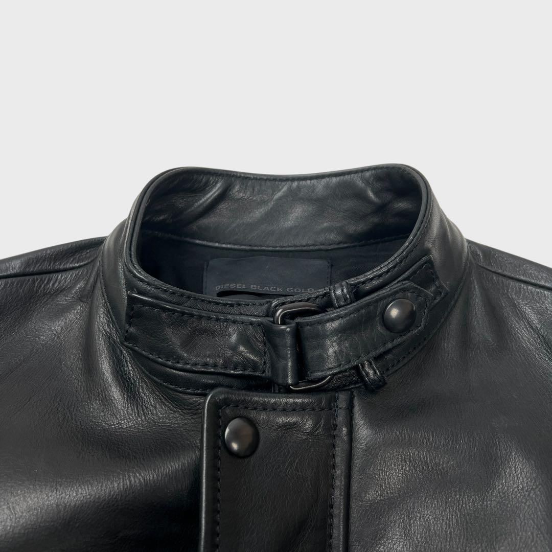 ジャケット・アウター DIESEL BLACK GOLD leather riders jacket