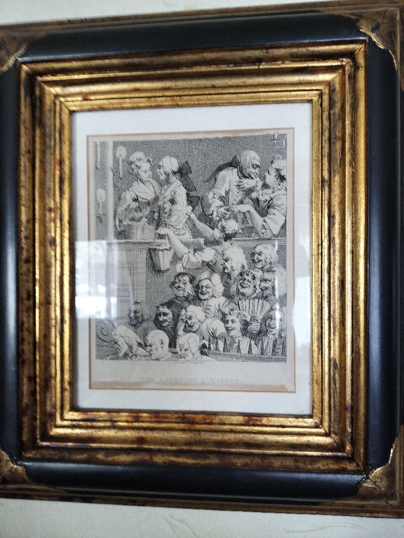 イギリスアンティークホガースの版画