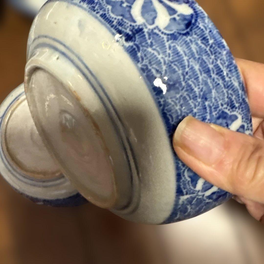 明治　印判の大きめなます皿（鉢）　骨董のある暮らし