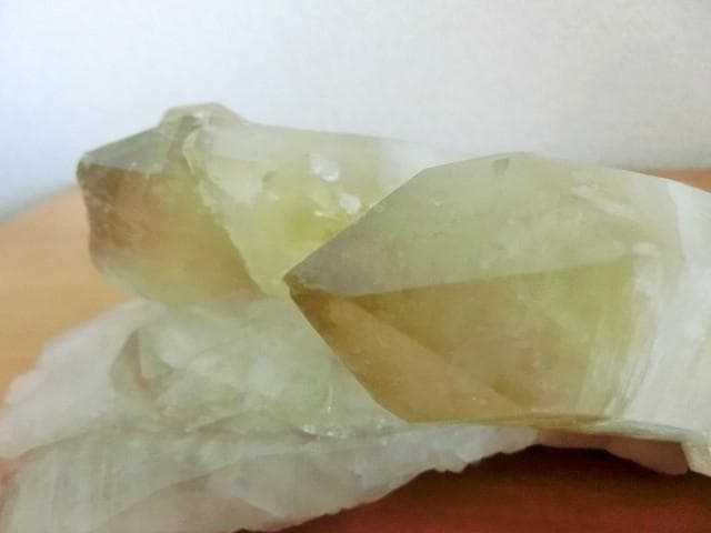 【非加熱 シトリン 】クラスター ナチュラル 原石 タントリックツイン