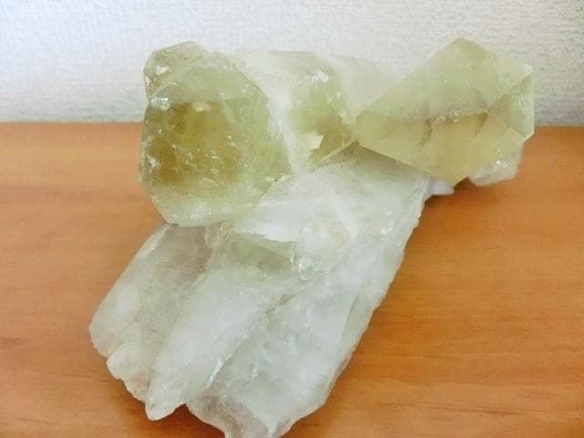 【非加熱 シトリン 】クラスター ナチュラル 原石 タントリックツイン