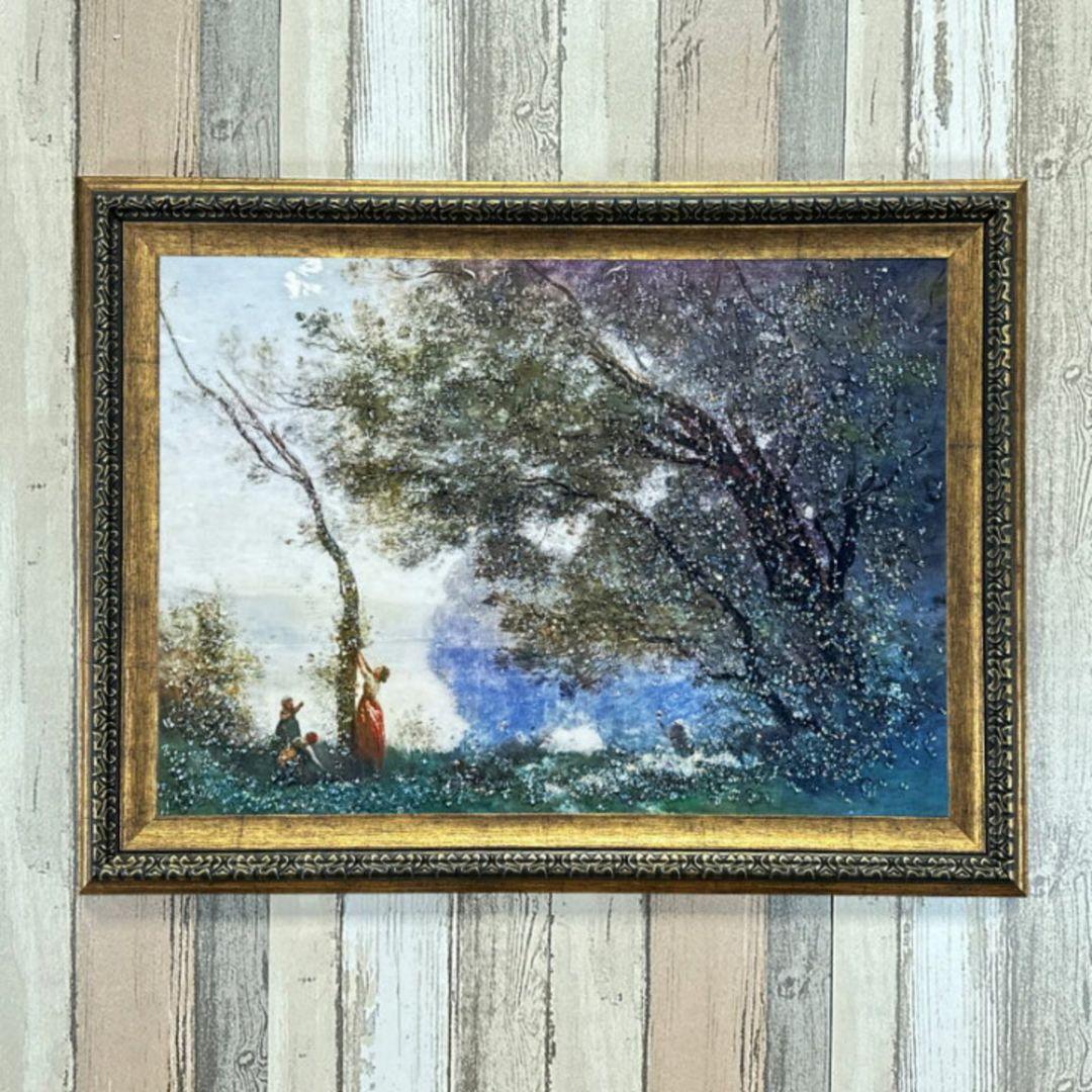 輸入雑貨　天然石　『モルトフォンテーヌの思い出 』　水晶絵　クリスタルアート