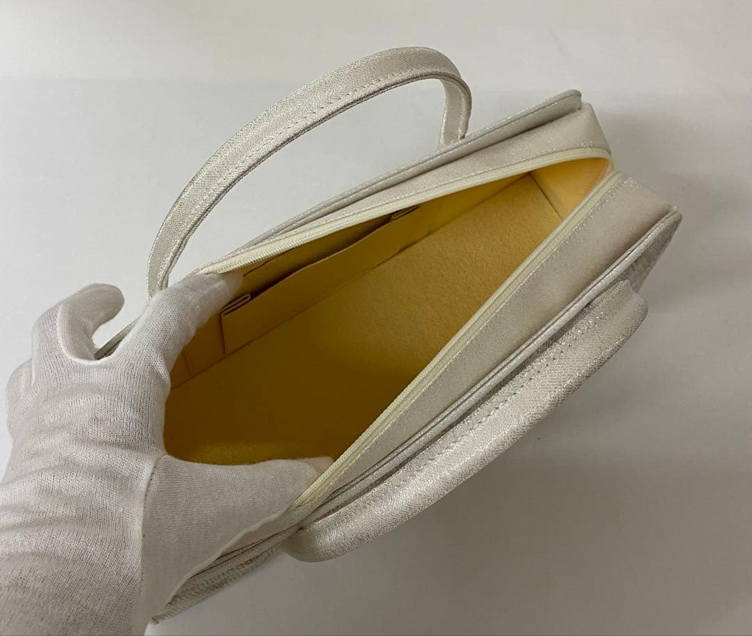 【新品未使用】組織帯地使用　利休バッグ横長⑤