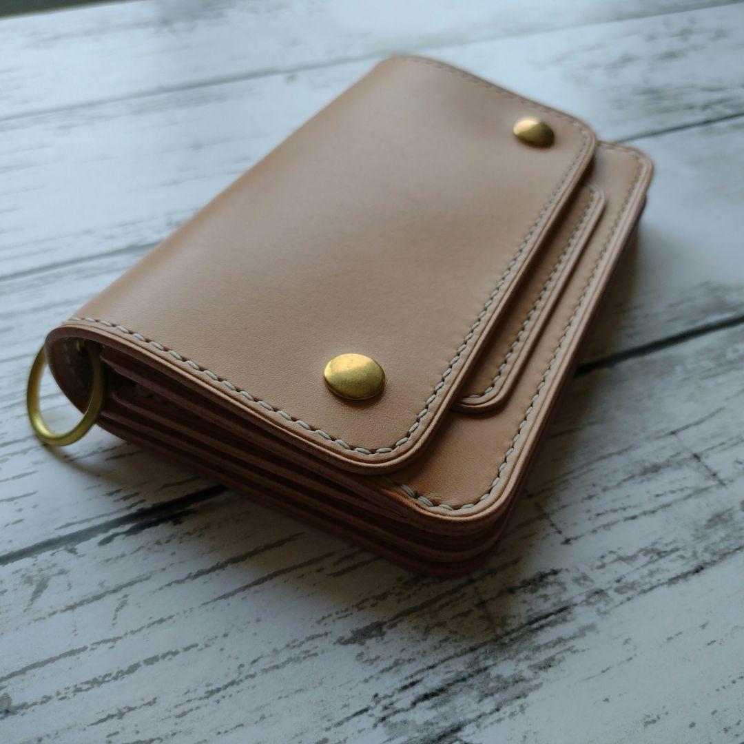 3層　ミドルトラッカー　ウォレット　イタリアンレザー