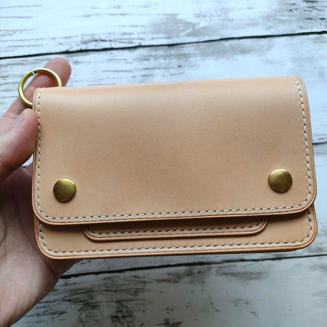 3層　ミドルトラッカー　ウォレット　イタリアンレザー