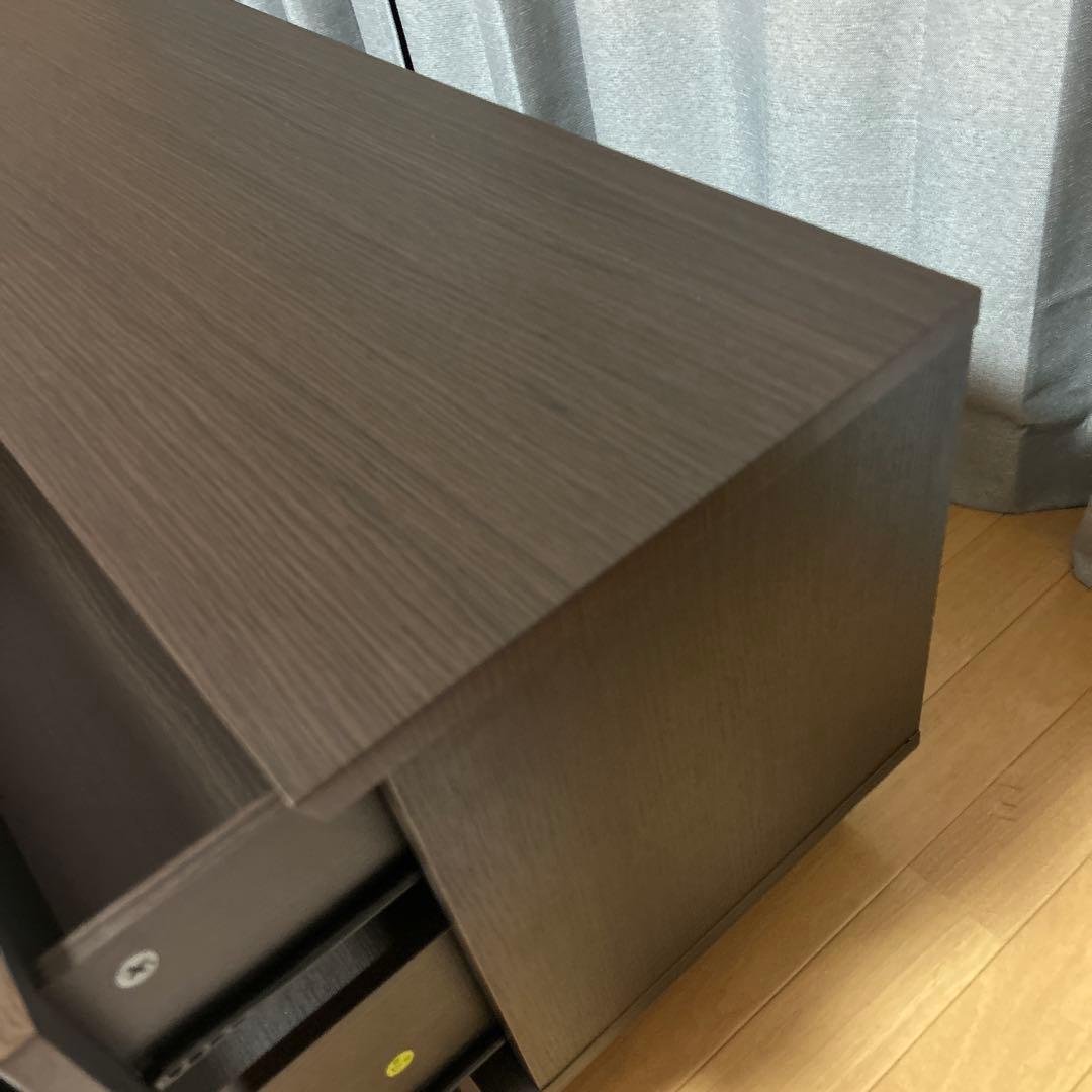 ニトリ　テレビ台　木目調　ブラウン　ローボード　ダイス　120cm