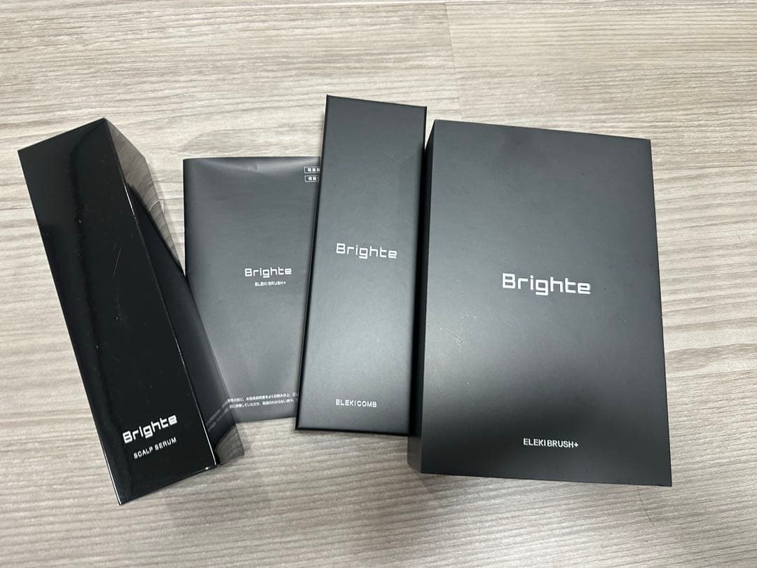 brighte 電気バリブラシ　エレキコーム美顔器 セット