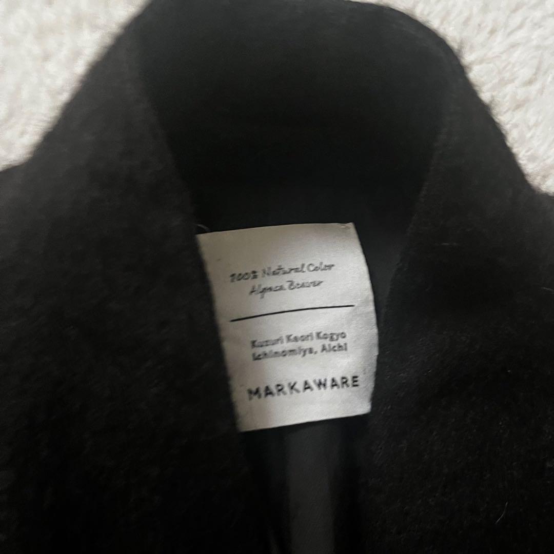 MARKAWARE アルパカ ロングコート　ブラウン
