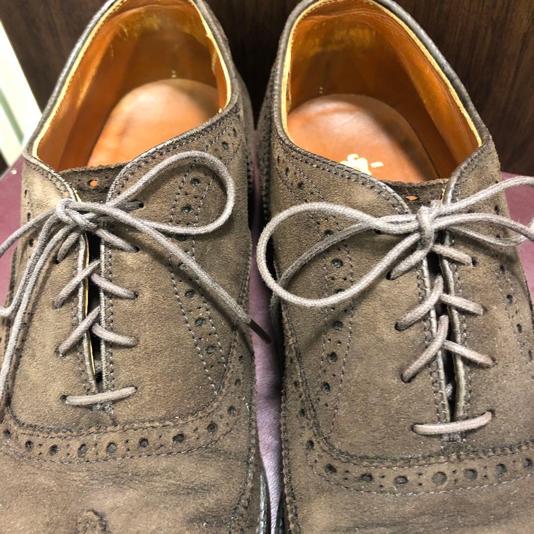 オールデン　904 スエード　ウィングチップ　7 1/2 Alden