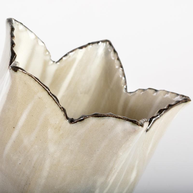 和食器　平安　半月造　桔梗形　小鉢　五客　共箱　D　R6726