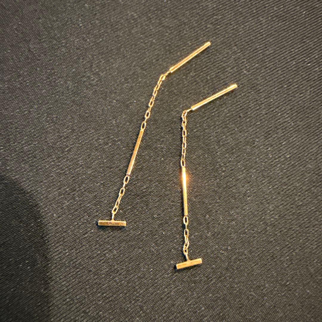 ヒロタカ　hirotaka ピアス　トグルチェーン