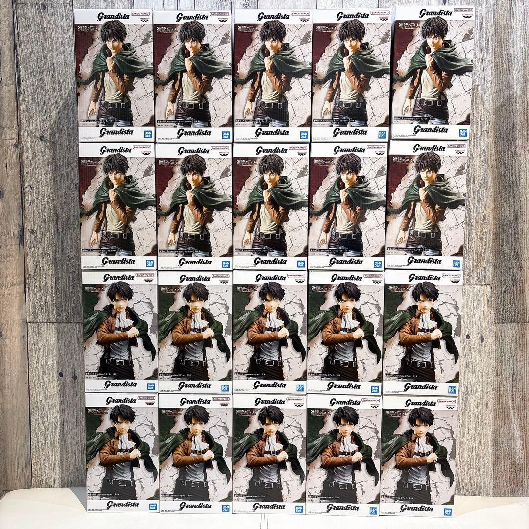 進撃の巨人Grandista（グランディスタ）-エレン-リヴァイ-20体セット