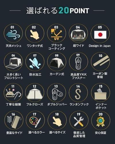 Pasinaz ブラックコーティング ワンタッチ テント 傘型 ワンタッチ 冷A