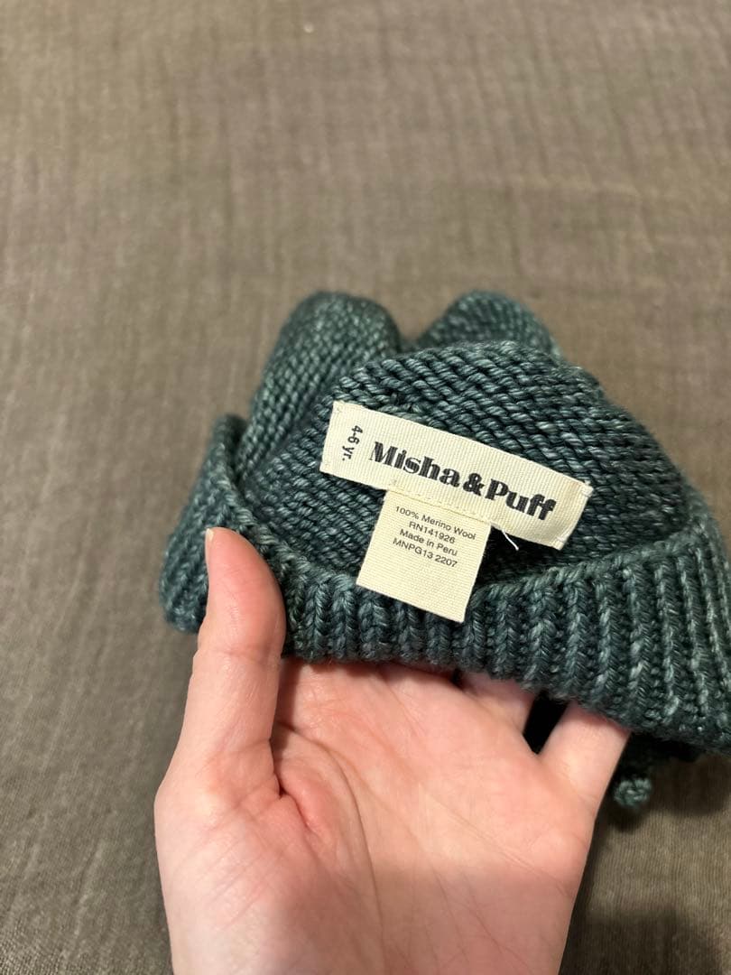 misha and puff ポップコーンベレー帽 4-6y