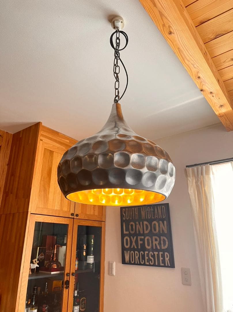 izumi lamp オリジナル大型シェードのアイアンペンダントライト 日本製