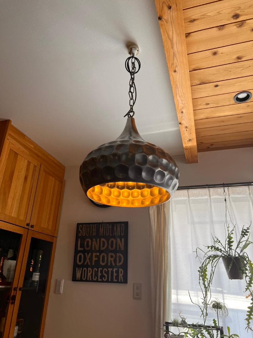 izumi lamp オリジナル大型シェードのアイアンペンダントライト 日本製