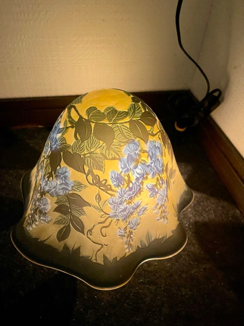 エミール ガレ？ ガレ風？ ルームランプシェード アンティーク 美術品