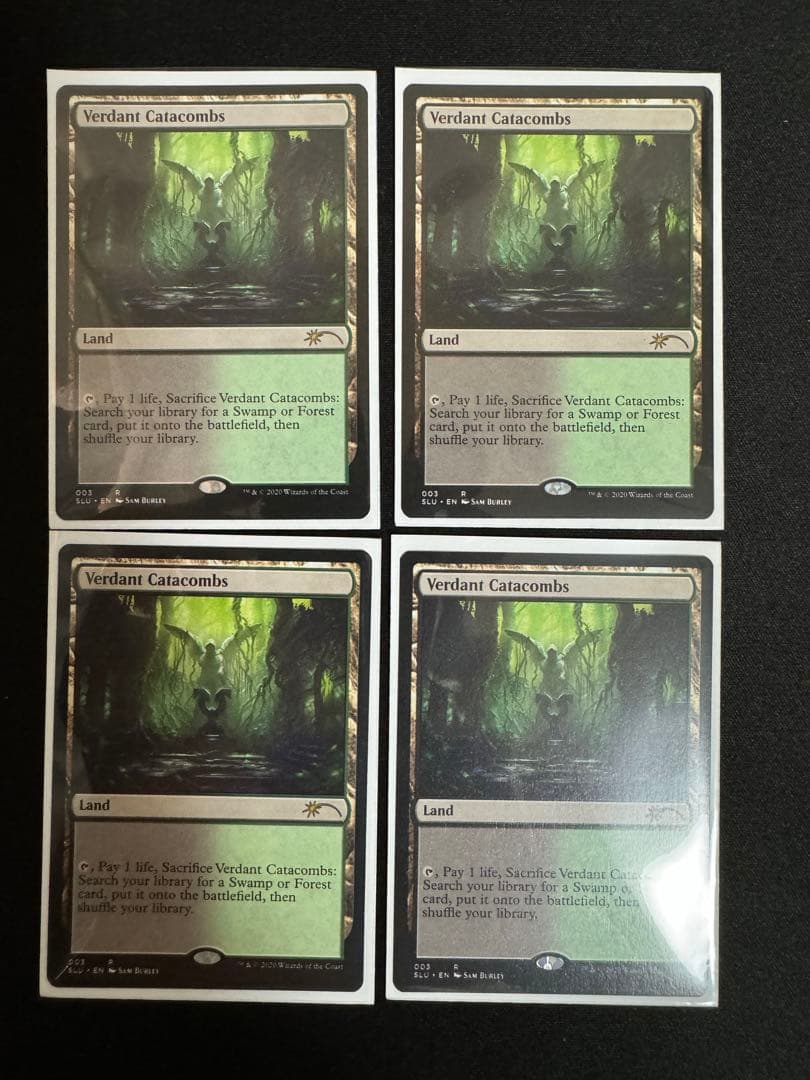 MTG《新緑の地下墓地/Verdant Catacombs》[SLU]4枚セット