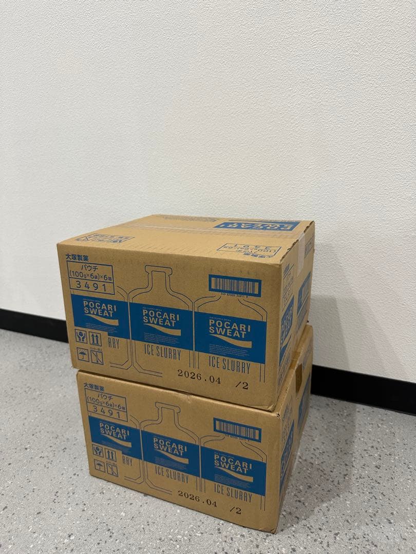 【まとめ買い】アイススラリー　ポカリスエット　2ケース