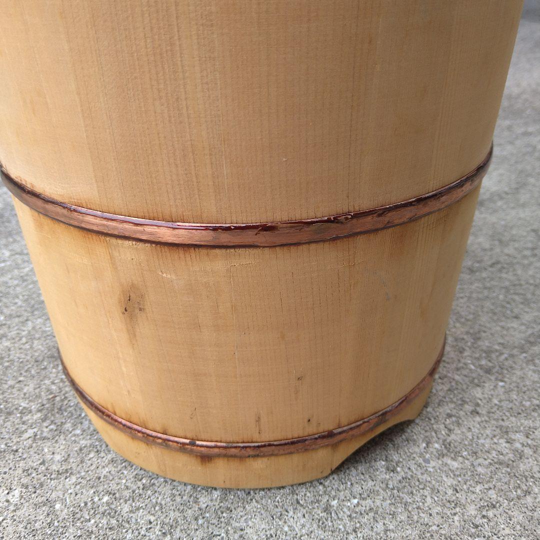 木製水屋道具　手桶　竹製ひしゃく　墓参り用桶　手桶セット　木製手桶　お墓参り