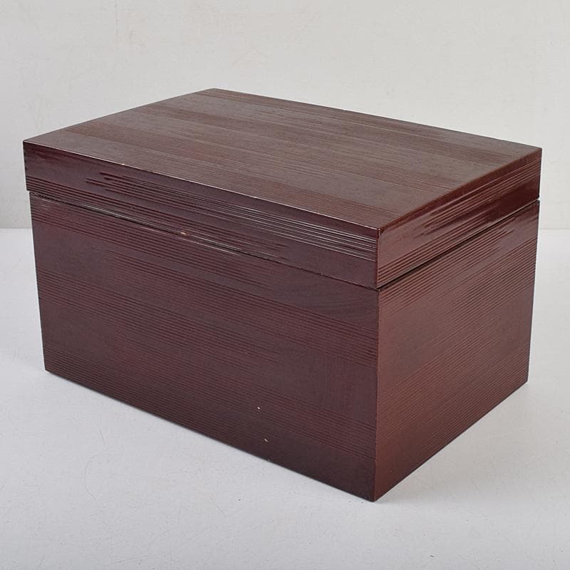 茶道具　利休茶箱　原平作　茶碗　朱塗　棗など　八点　一式　M　R9461