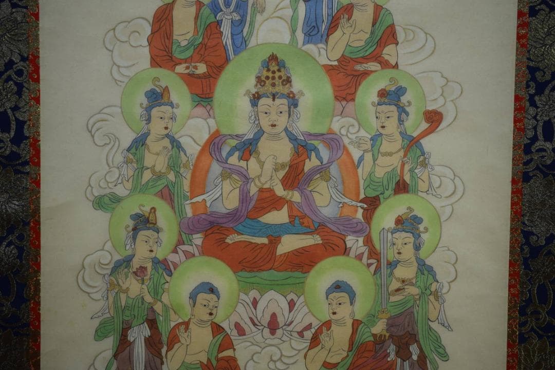 不詳/作者不明/真言宗/弘法大師/十三仏/十三佛/布袋屋掛軸HG-269