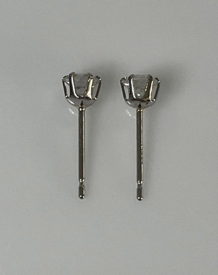 D SI2 VG ダイヤモンドピアス 0.4ct 鑑定書付き