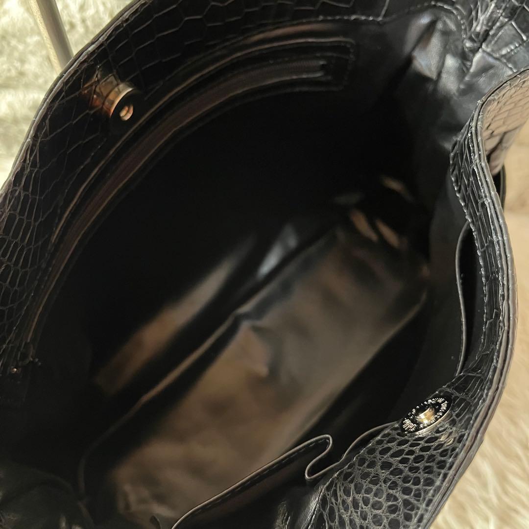 【新品未使用】TOKYO YK製　クロコダイル　ワンショルダーバッグ　JRA認定