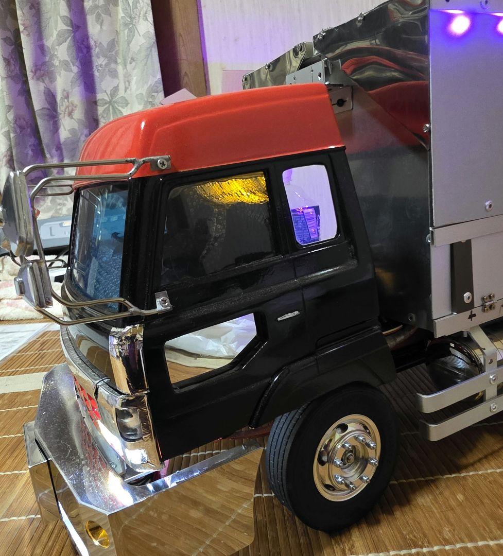 【6月7日まで限定価格】1/14 デコトラ ラジコン 日野 ドルフィン　ムネトラ