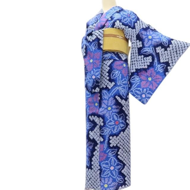 専用Y3480◆有松鳴海絞り 綿 手縫い仕立て 高級浴衣 洗える夏着物