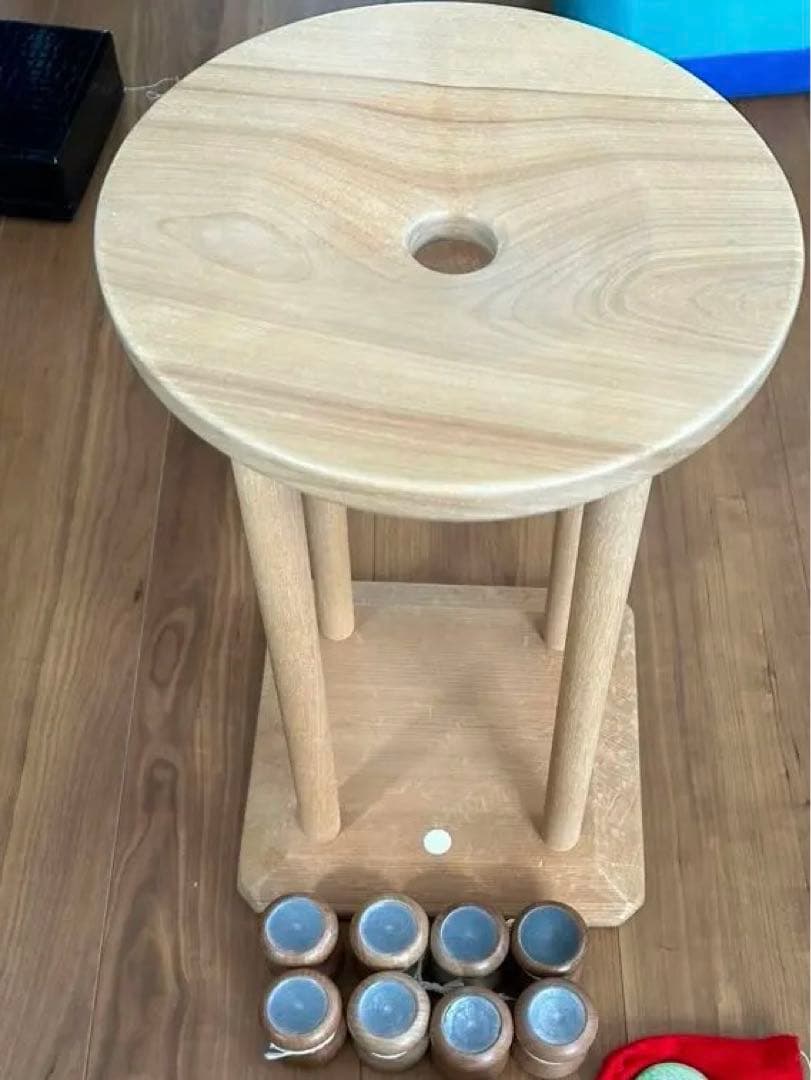 組紐台　組み紐台　組台　丸台 ＋ 組玉　おもり大8個　セット