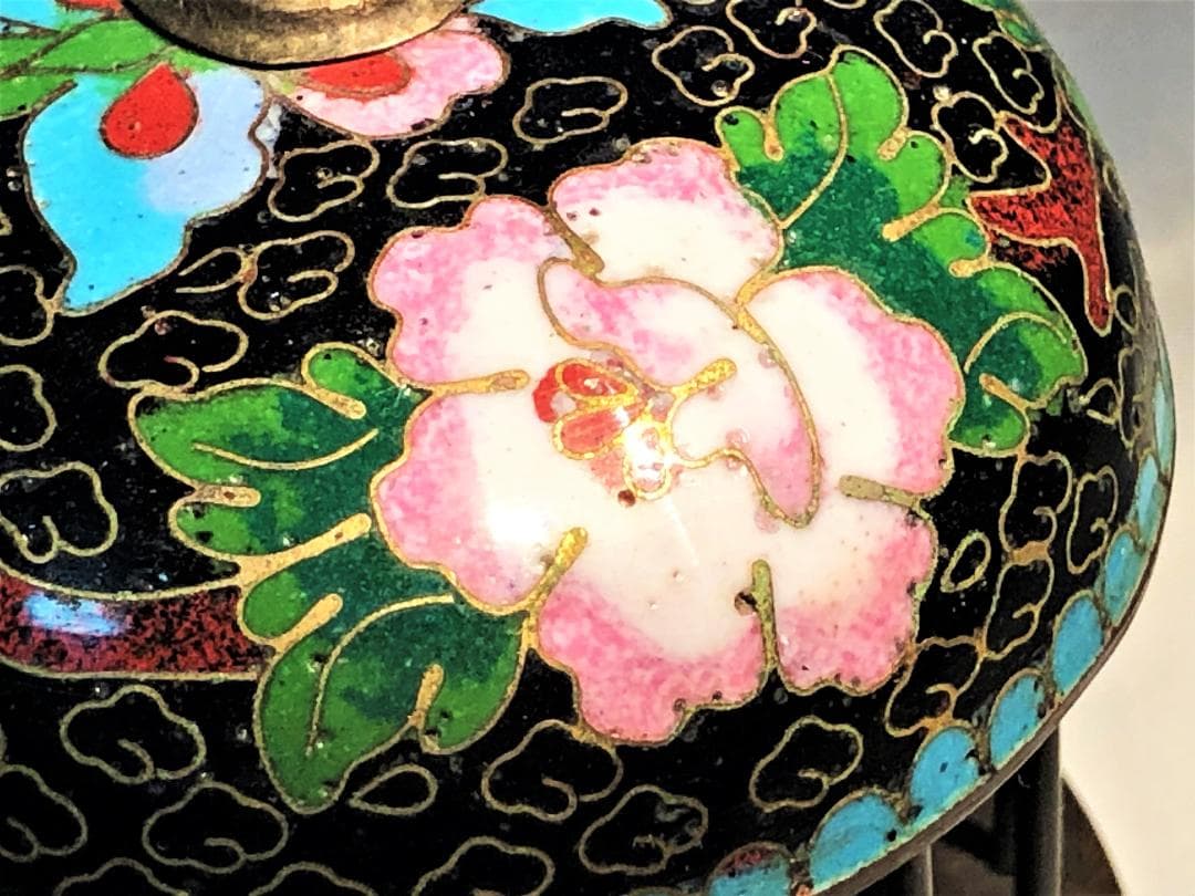 【 七宝虫籠 】　中華古玩　収蔵品　桐箱付き