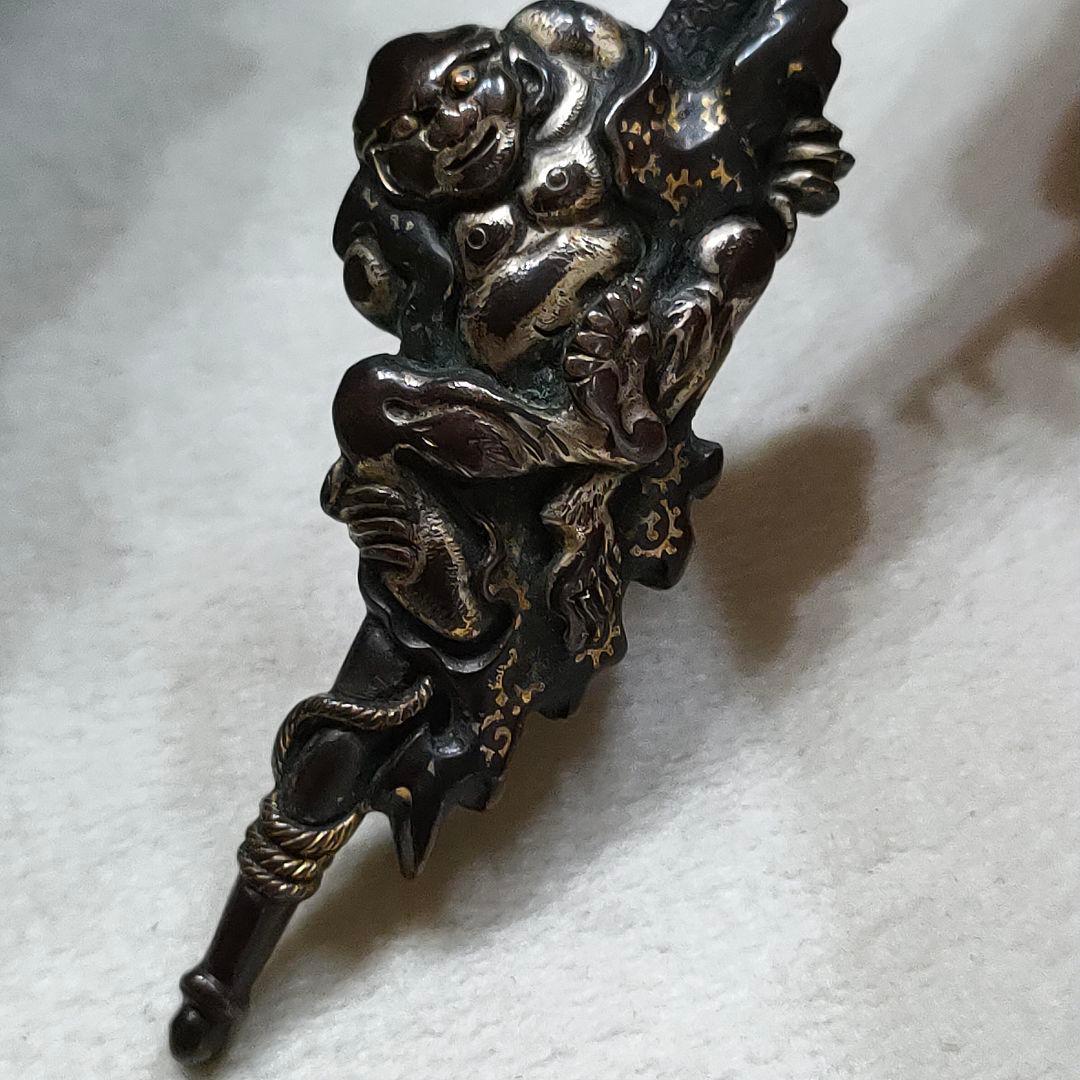 2AF69　赤銅　日本刀 　刀装具 骨董 古美術 江戸期