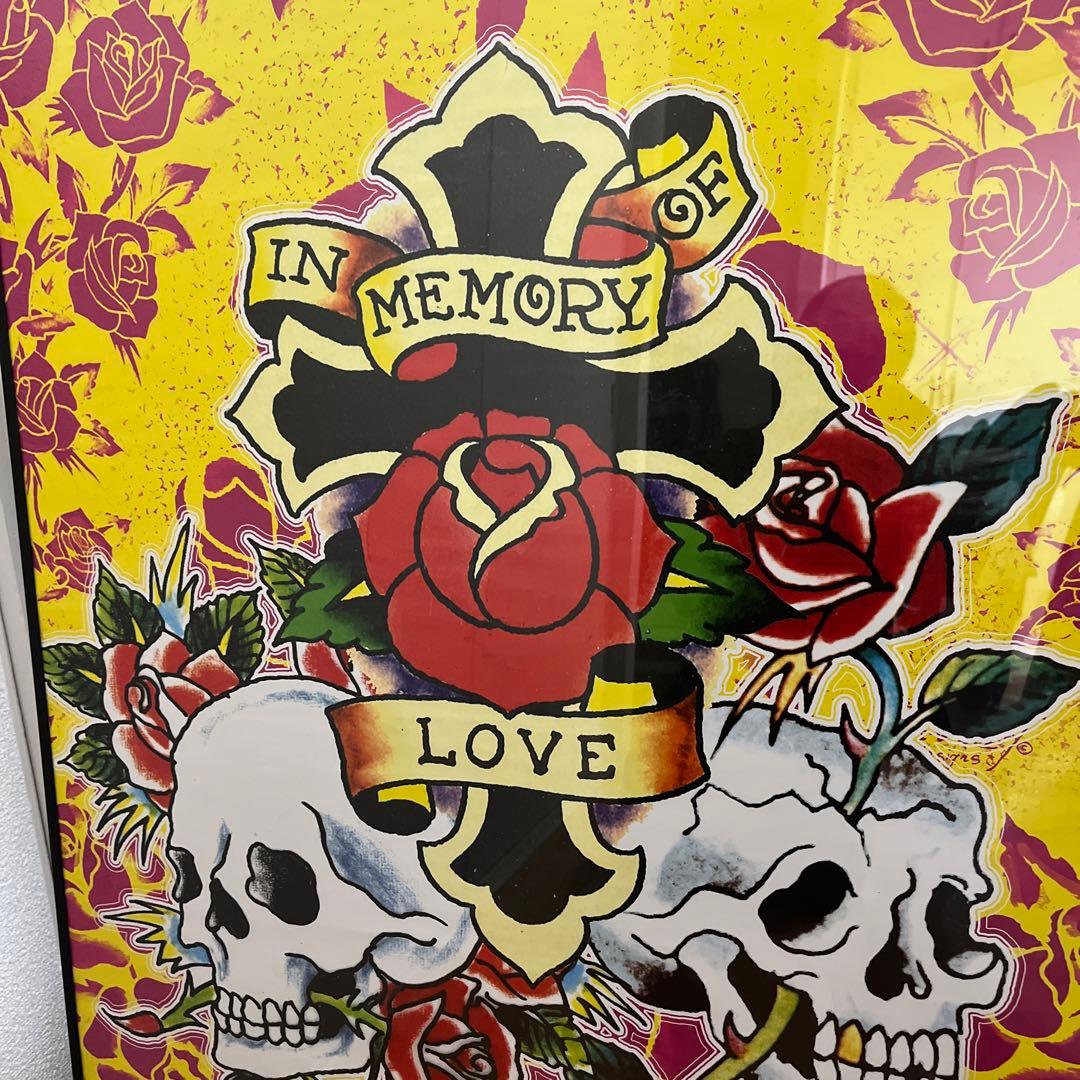 エドハーディ　タトゥー USA スカル　十字架　ドクロ　ビンテージ　アメリカ