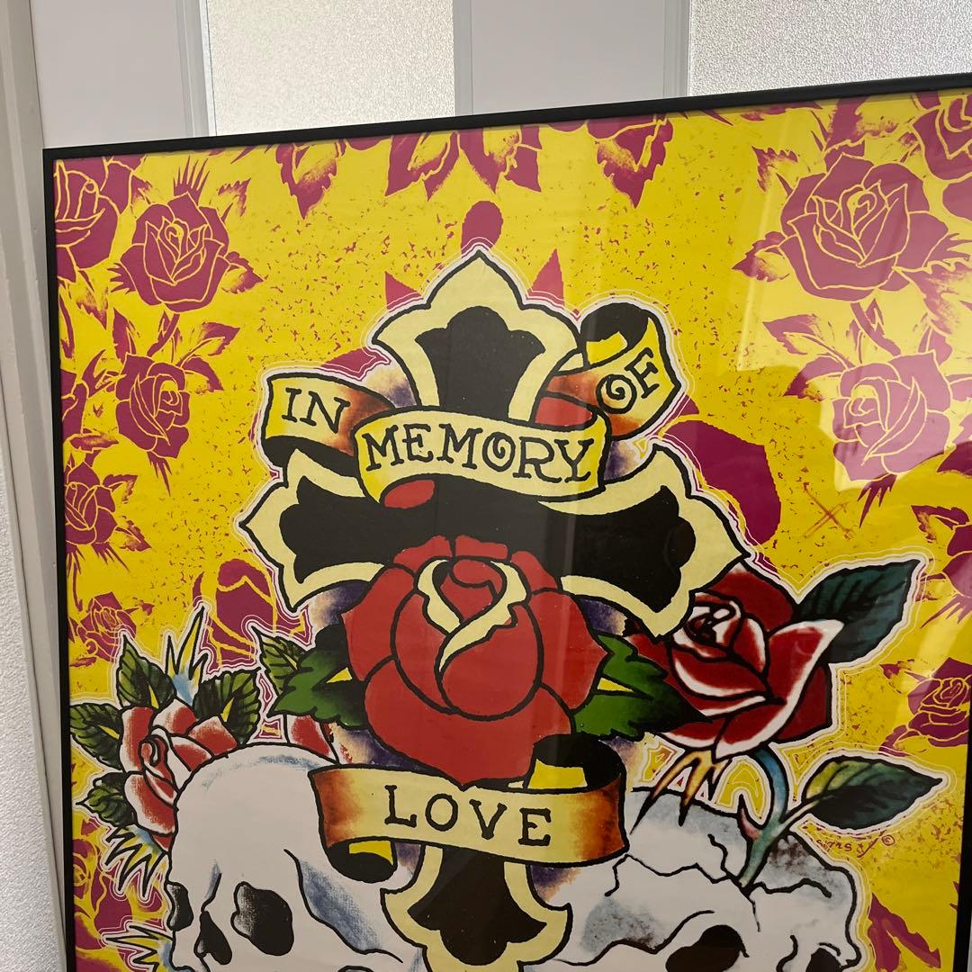 エドハーディ　タトゥー USA スカル　十字架　ドクロ　ビンテージ　アメリカ