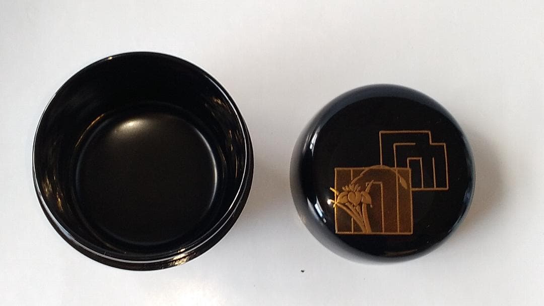 中村宗悦 作 源氏香図 中棗 共箱 共布 漆器 漆芸 抹茶 茶道具 新品 未使用