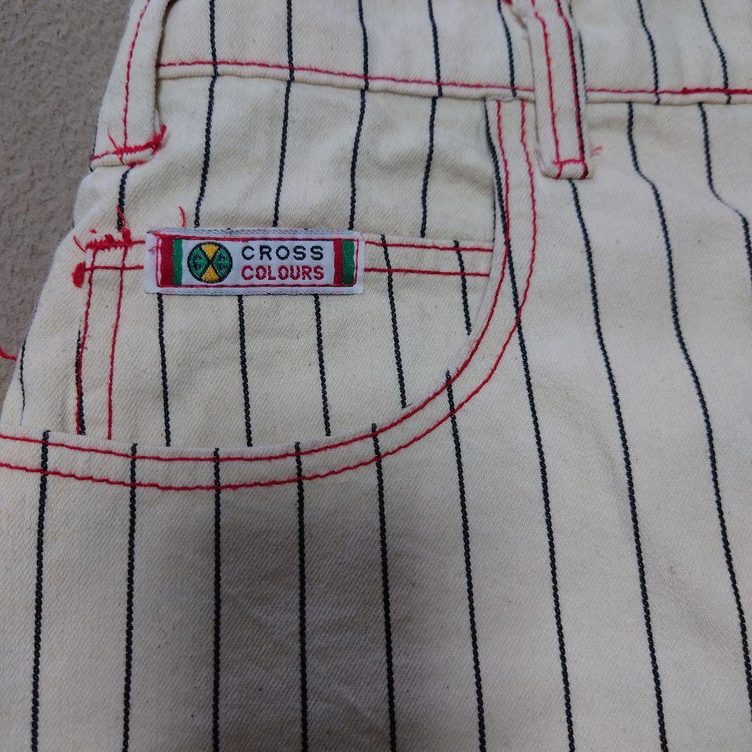 CROSS COLOURS ベースボールプリントチノパン