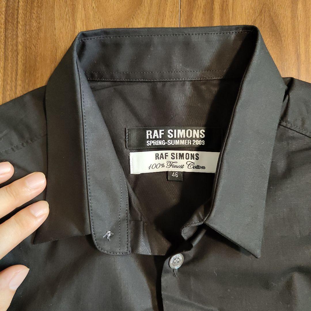 Raf Simons ブラック ノースリーブシャツ 46　ラフシモンズ